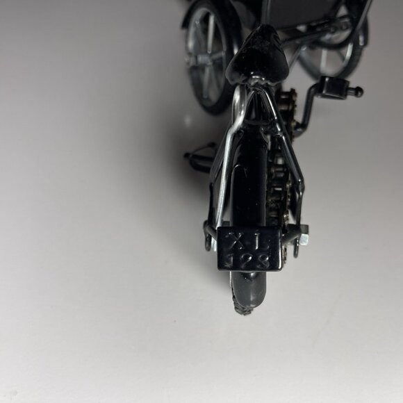 Rickshaw Pedal Taxi Cart Metal Vietnam Gold Coin Seat Cycle Canopy Becak - Picture 8 of 15